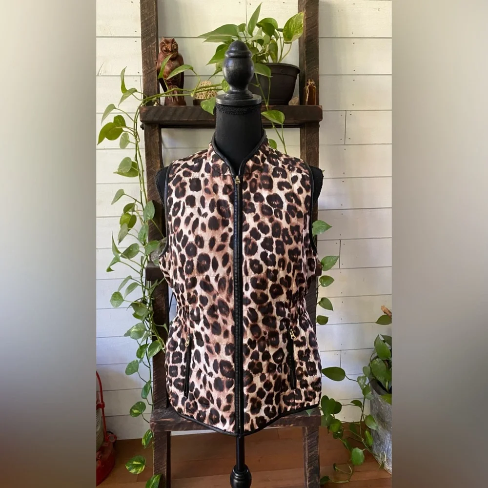 Chico’s: Animal Print Vest